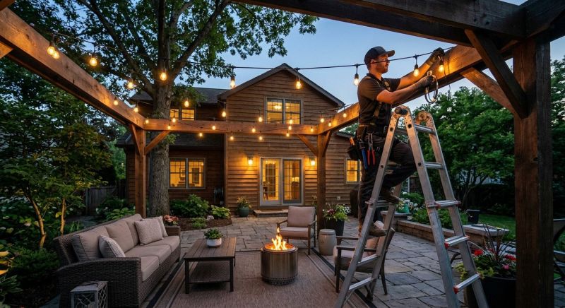 Backyard Lighting Service in Orem, UT