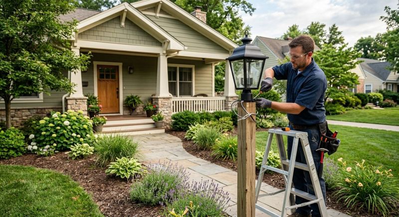 Backyard Lighting Service in Overland Park, KS